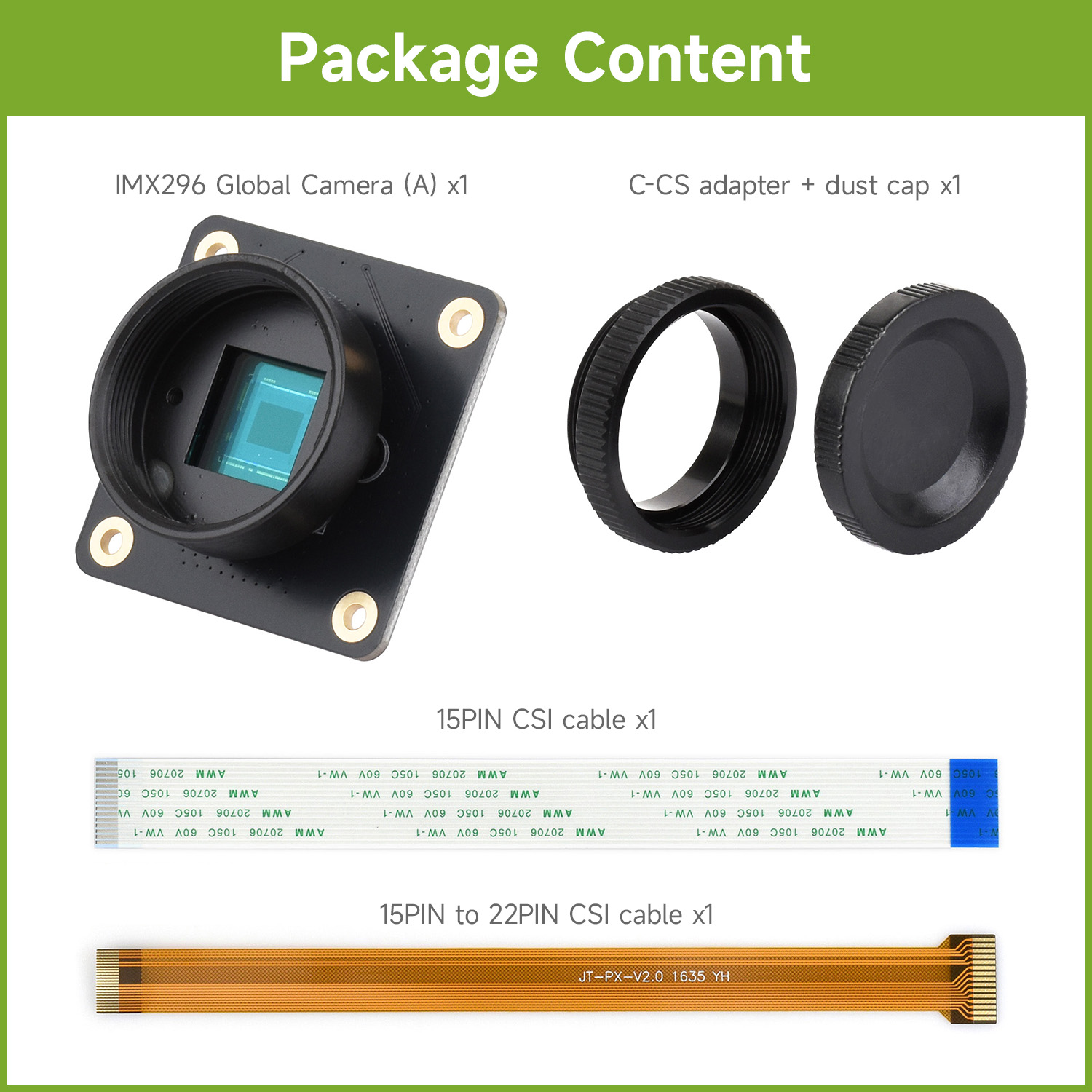 وحدة كاميرا Waveshare IMX296 G - مراجعة Raspberry Pi Global Shutter Camera Imx296 وسعره
